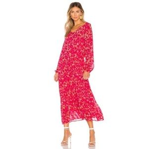 Free People Wallflower Print Midi Dress